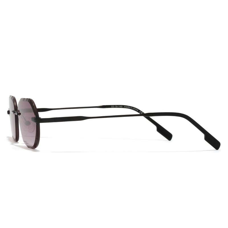 Blackout Unisex JABRI Sunglasses - Lens Size: 53 mm - Black - Image 3